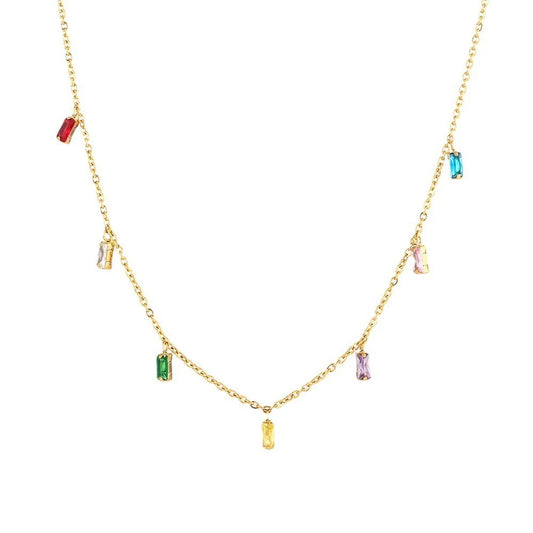 Sparkly colourful necklace