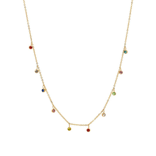 Sparkly colourful necklace